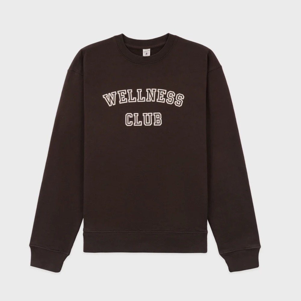 Sporty & Rich Wellness Club Flocked Crewneck - Picture 8 of 9